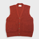 Waffle Vest - Crimson