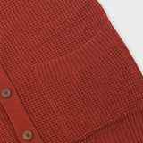 Waffle Vest - Crimson