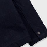 Wide Fit Blazer - Ash Navy Brushed Twill