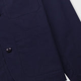 Wide Fit Blazer - Navy Tech Slub