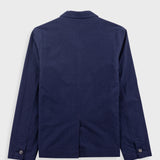 Folk | Folk Wide Fit Blazer - Navy Textured Cotton