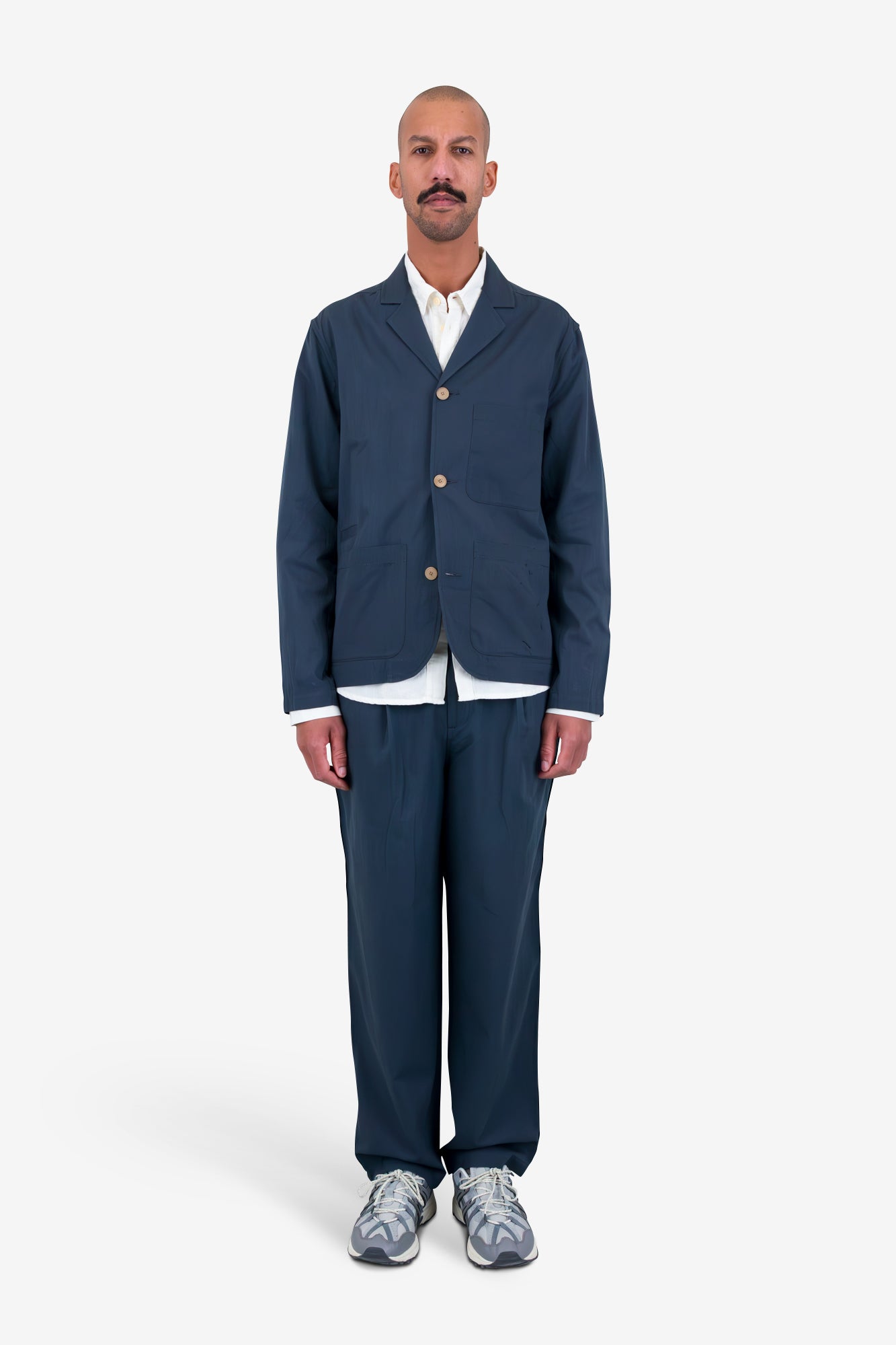 Wide Fit Blazer - Slate