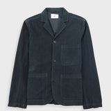 Wide Fit Blazer - Smoke Grey Cord