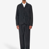 Wide Fit Blazer - Smoke Grey Cord