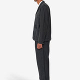 Wide Fit Blazer - Smoke Grey Cord