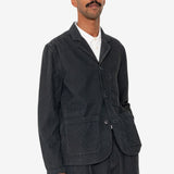 Wide Fit Blazer - Smoke Grey Cord