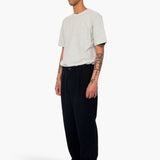 Wide Fit Trouser - Ash Navy Brushed Twill