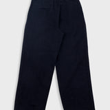 Wide Fit Trouser - Ash Navy Brushed Twill