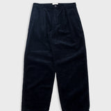 Wide Fit Trouser - Deep Navy Chunky Cord