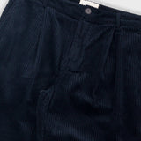 Wide Fit Trouser - Deep Navy Chunky Cord