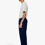 Wide Fit Trouser - Indigo Wool Check