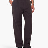 Wide Fit Trouser - Navy Brown Stripe