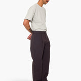 Wide Fit Trouser - Navy Brown Stripe