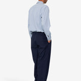 Wide Fit Trouser - Navy Tech Slub
