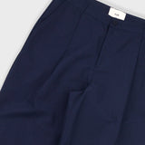 Wide Fit Trouser - Navy Tech Slub