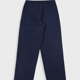 Wide Fit Trouser - Navy Tech Slub