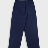 Wide Fit Trouser - Navy Tech Slub