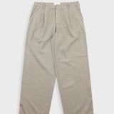 Folk | Folk Wide Fit Trouser - Silver Sage Herringbone