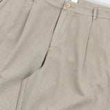 Folk | Folk Wide Fit Trouser - Silver Sage Herringbone