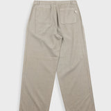 Folk | Folk Wide Fit Trouser - Silver Sage Herringbone