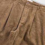 Wide Fit Trouser - Soft Brown Chunky Cord