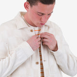 Zaki Jacket - Ecru Waffle Check