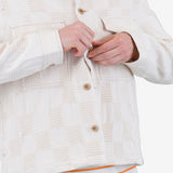Zaki Jacket - Ecru Waffle Check