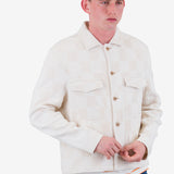 Zaki Jacket - Ecru Waffle Check