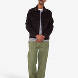 Zaki Jacket - Navy Espresso Brushed Wool