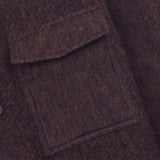 Zaki Jacket - Navy Espresso Brushed Wool
