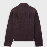 Zaki Jacket - Navy Espresso Brushed Wool