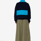 Zip Through Jumper - Blue