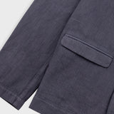 Lunar Blazer - Soft Black Cotton Linen
