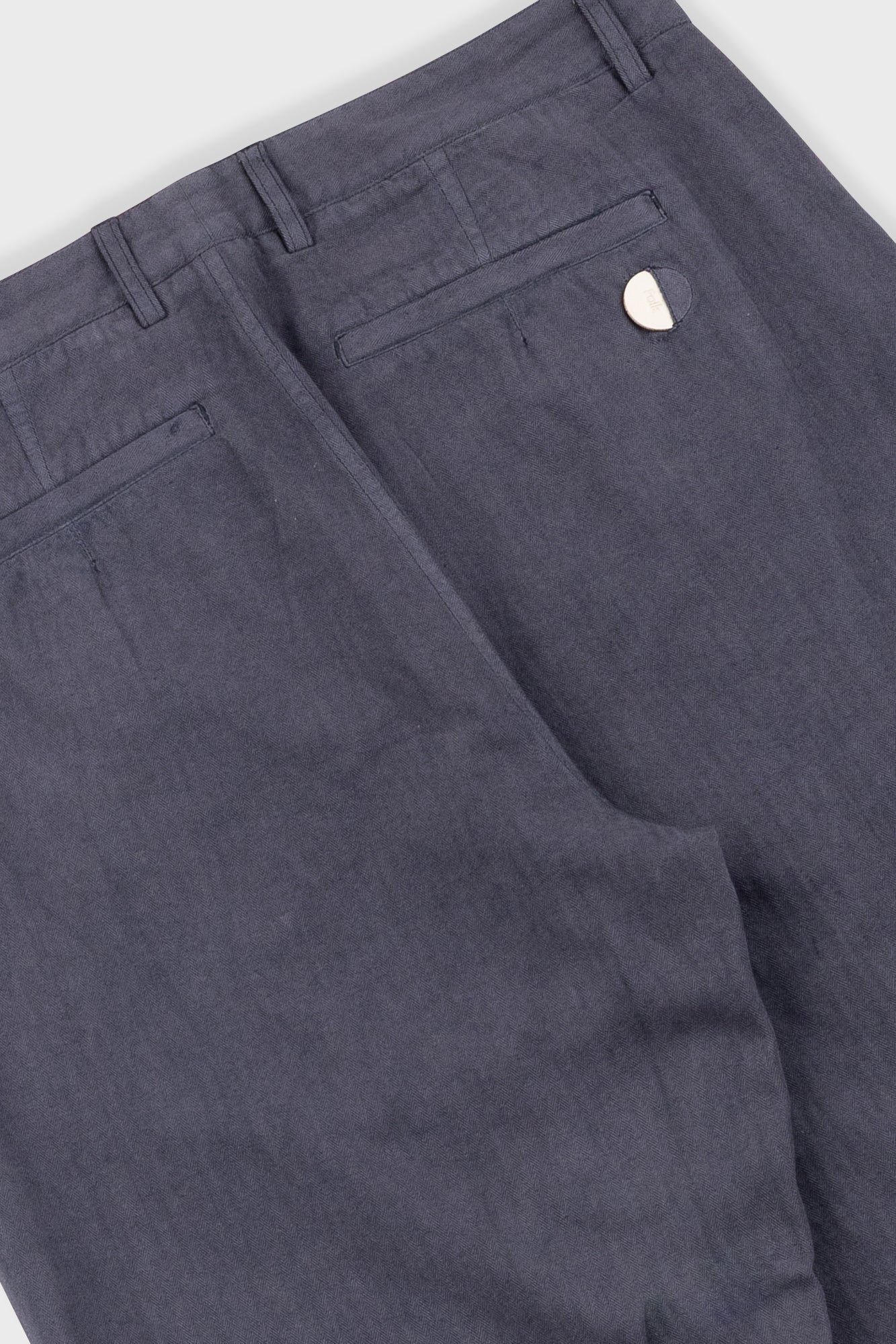 Folk | Folk Lunar Suit Trouser - Soft Black Cotton Linen