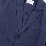 Lunar Blazer - Dark Navy Cotton Linen