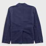 Lunar Blazer - Dark Navy Cotton Linen