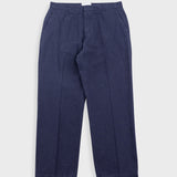 Pair of blue pants on a white background