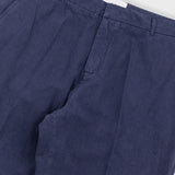 Navy blue pants on a white background