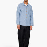 Raglan Shirt - Blue Crinkle Stripe