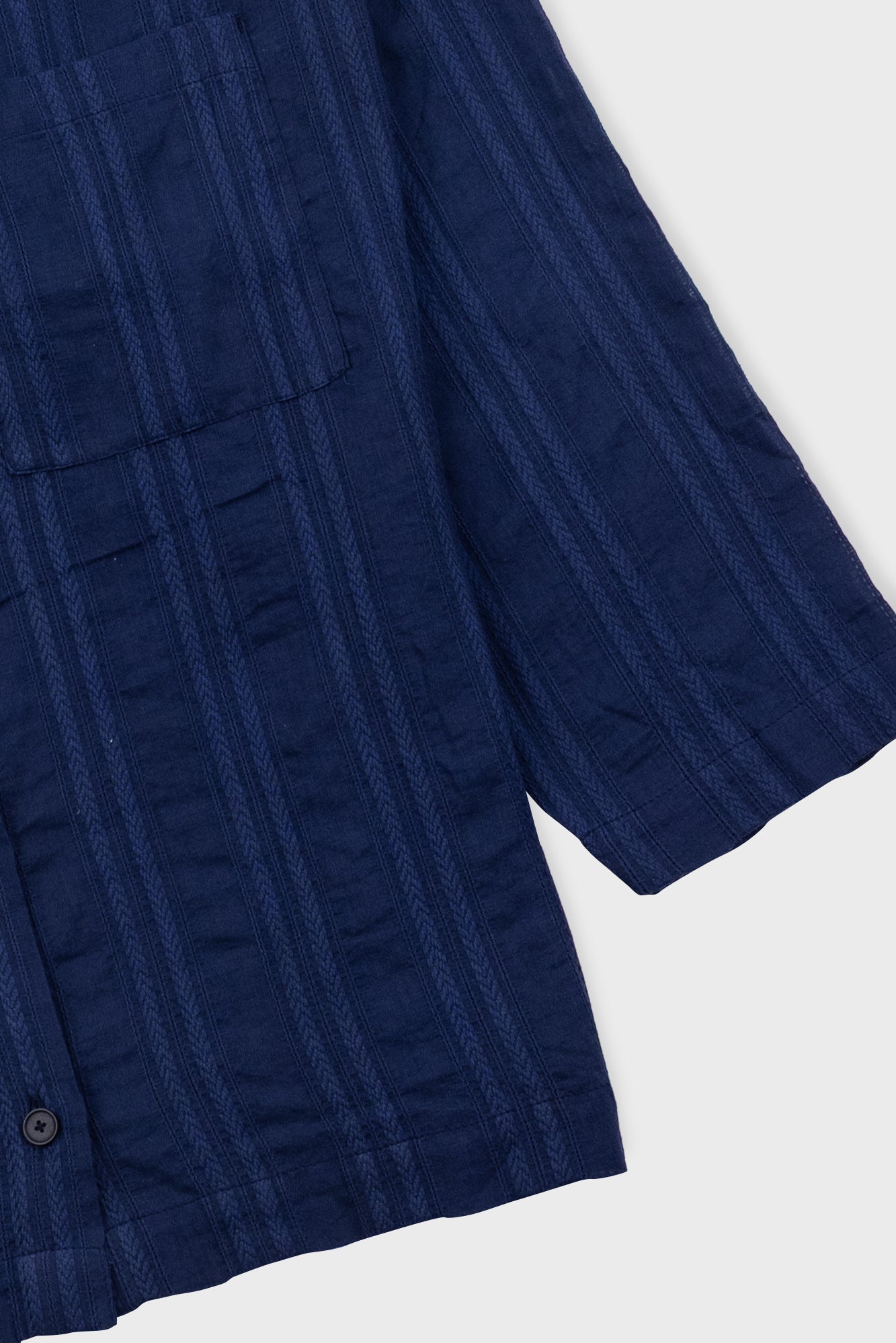 Folk | Folk Archive Shirt - Dark Navy Dobby Stripe