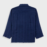 Folk | Folk Archive Shirt - Dark Navy Dobby Stripe