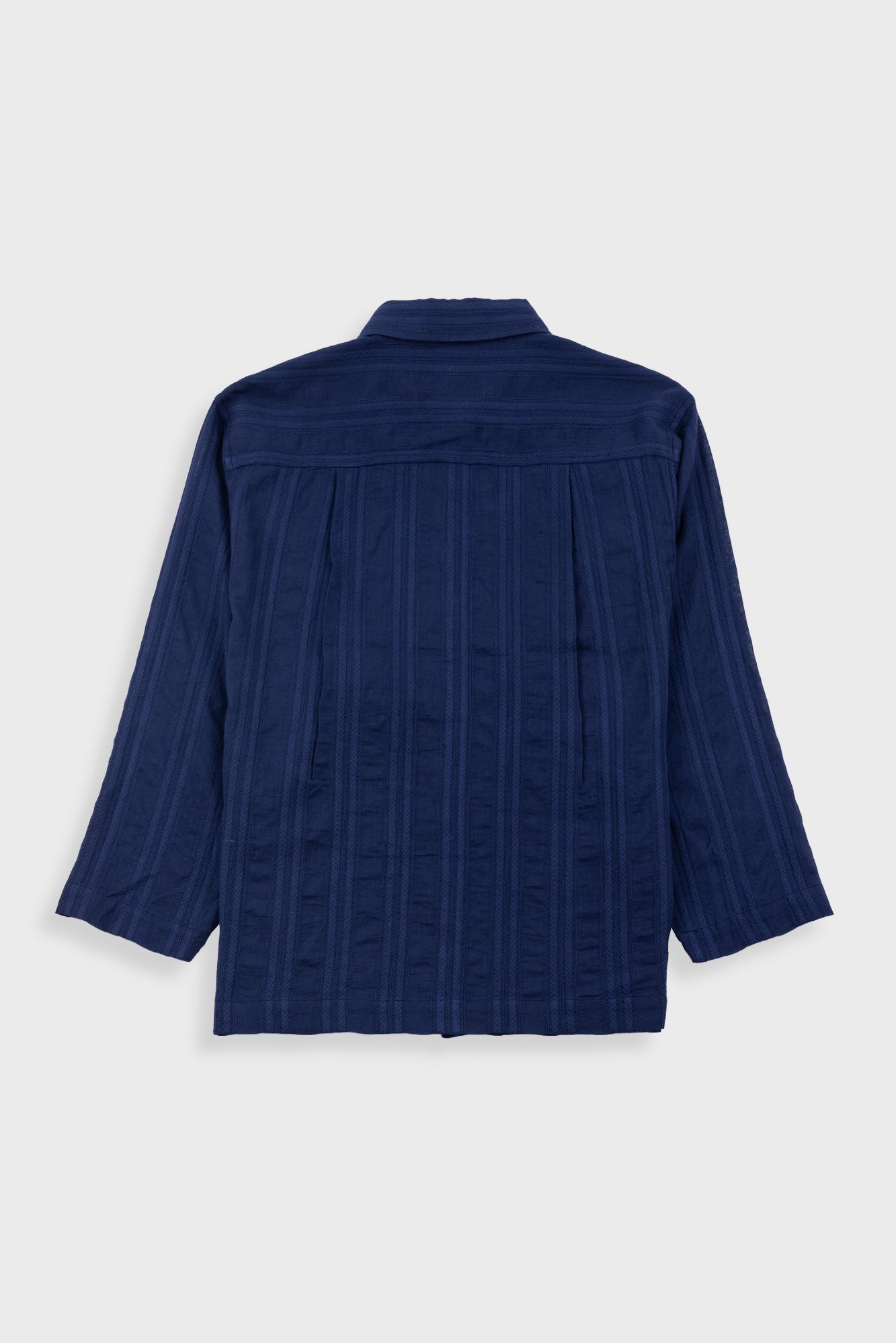 Folk | Folk Archive Shirt - Dark Navy Dobby Stripe