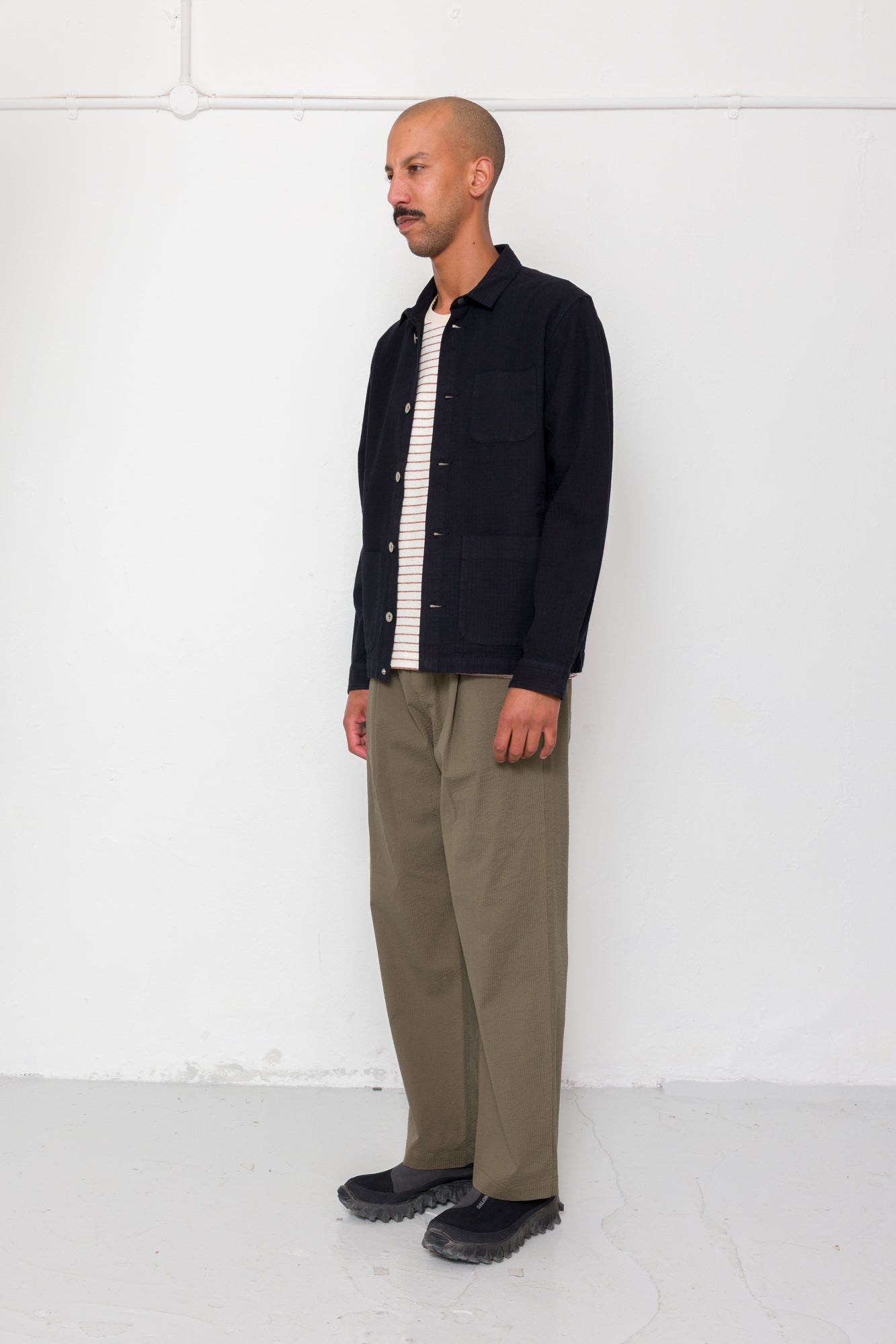 Folk | Folk Assembly Jacket - Black Chunky Ripstop
