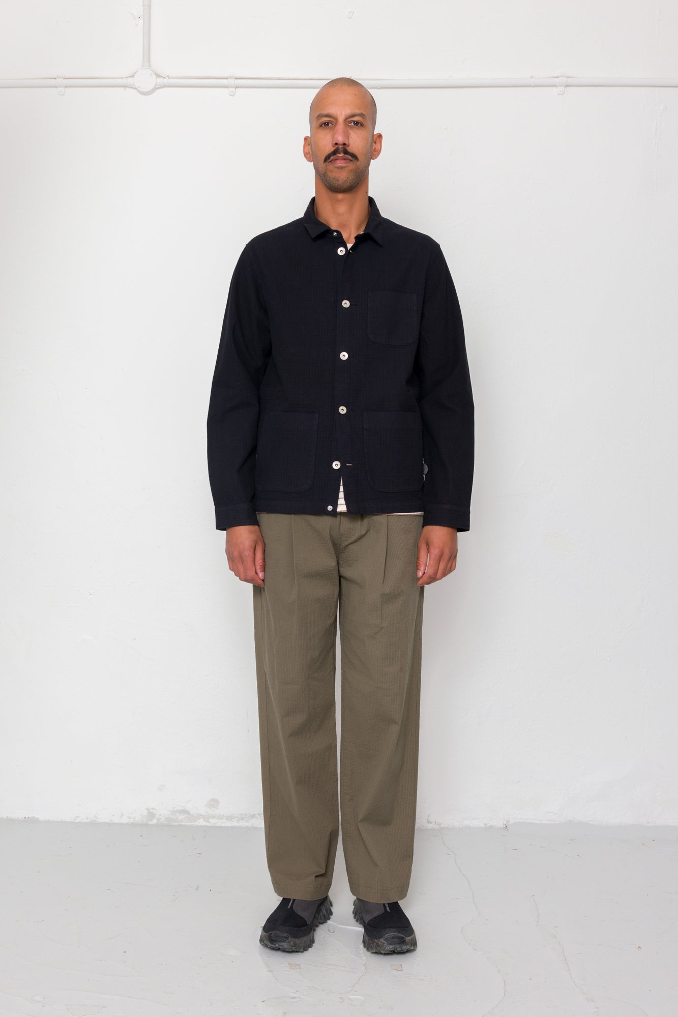 Folk | Folk Assembly Jacket - Black Chunky Ripstop