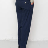 Assembly Suit Trouser - Navy Herringbone