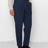 Assembly Suit Trouser - Navy Herringbone