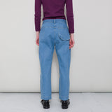 Barrel Trousers - Bleached Denim AW24