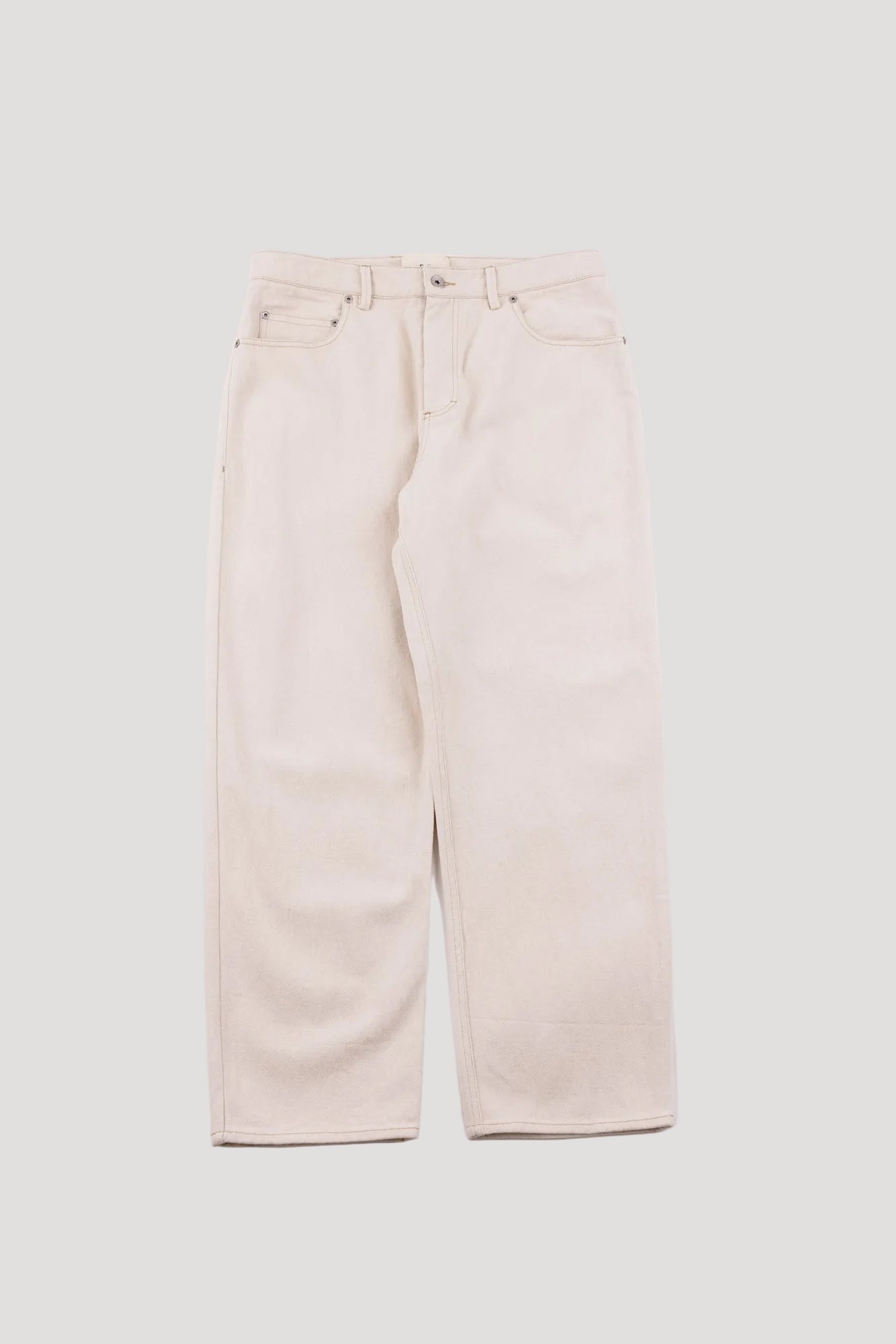 Folk | Folk Barrel Leg Trouser - Ecru Twill