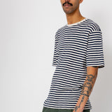 Classic Stripe T-Shirt - Ecru / Navy
