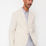 Cotton Linen Blazer - Natural Linen Canvas
